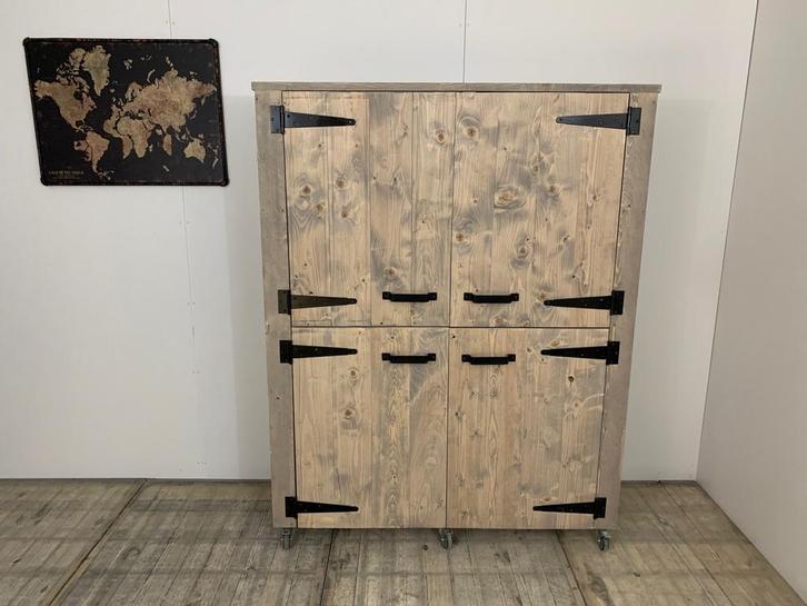 Kast Wheels - 100 x 40 x 200 | Diverse afmetingen, Huis en Inrichting, Kasten | Kledingkasten, Nieuw, Ophalen of Verzenden