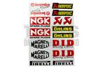 Stickerset sponsor NGK / Akrapovic 20-delig, Fietsen en Brommers, Brommeronderdelen | Algemeen, Nieuw, Verzenden