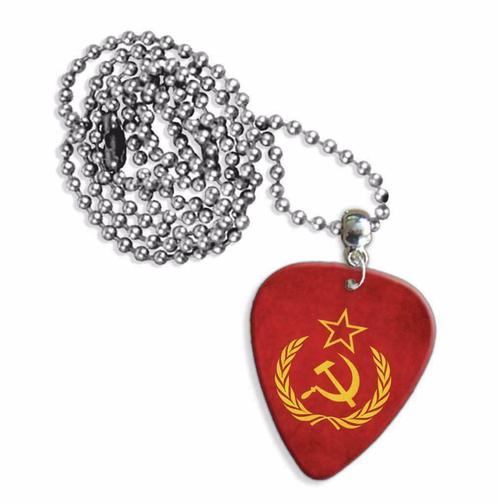 Plectrum ketting of sleutelhanger van de Sovjet Unie vlag, Verzamelen, Overige Verzamelen, Nieuw, Ophalen of Verzenden