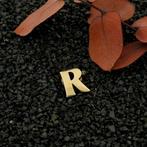 Gouden hanger van de letter R (unisex, Turks merk) (unisex), Ophalen of Verzenden, Gebruikt, Goud, Overige merken