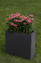 Plantenbak Fiberclay 58x23x58 cm Antraciet, Tuin en Terras, Verzenden, Nieuw