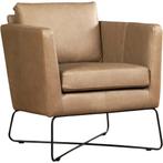 Leren fauteuil Crossover - Rancho Stone (grijs/bruin), Huis en Inrichting, Nieuw, Ophalen of Verzenden, Leren fauteuil Crossover - Rancho Stone (grijs/bruin) past perfect in uw interieur als u woonstijl: Industrieel, Modern is.