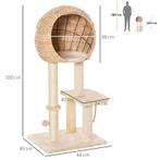 Kattenkrabpaal Kitten Meubel Met Kattenhol Balspeelgoed Sisa, Dieren en Toebehoren, Nieuw, Verzenden