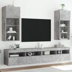 vidaXL Tv-meubels met LED-verlichting 2 st 40,5x30x90 cm, Huis en Inrichting, Kasten | Televisiemeubels, Nieuw, Verzenden