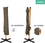 2dekans | VONROC Premium Zweefparasol Pisogne 300x300cm –, Ophalen of Verzenden, Zo goed als nieuw