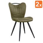 Stoelen | GIBSON | Microvezel/Metaal | Moss | Zwarte Poten |, Verzenden, Nieuw in verpakking