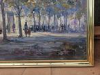 Escuela catalana (XX) - Vista del Borne de Barcelona, Antiek en Kunst, Kunst | Schilderijen | Klassiek