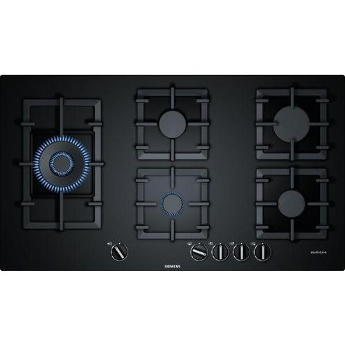EP9A6SB90N SIEMENS Gas op glas kookplaat 90cm, Witgoed en Apparatuur, Kookplaten, Inbouw, 5 kookzones of meer, Nieuw, Gas, Ophalen