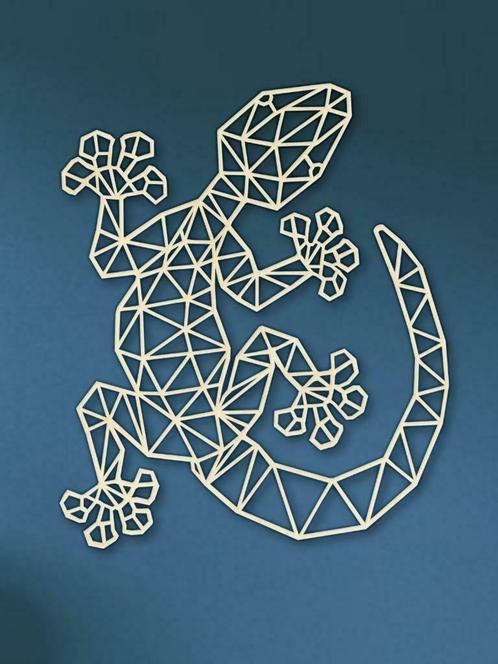 Geometrische Gekko / Dieren, Huis en Inrichting, Woonaccessoires | Overige, Nieuw, Verzenden