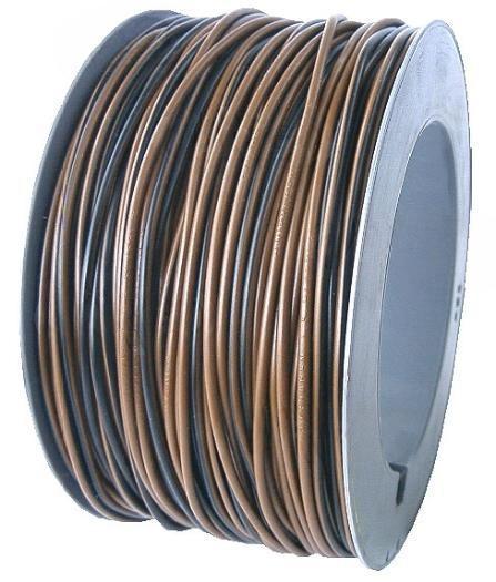Draad 1.5 mm² bruin/zwart 100 meter, Auto-onderdelen, Verlichting, Ophalen of Verzenden