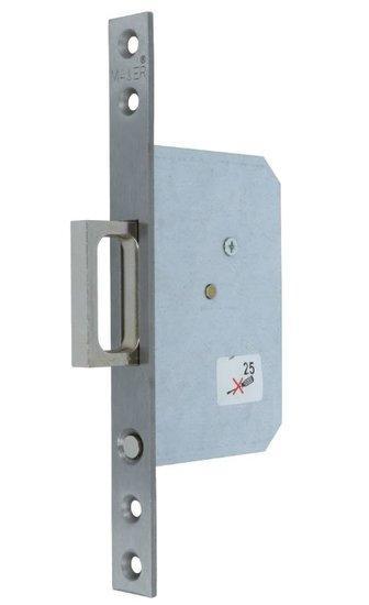 Mauer 3193 Schuifdeurslot Met Drukknop RVS, Doe-het-zelf en Verbouw, Hang- en Sluitwerk, Nieuw, Ophalen of Verzenden