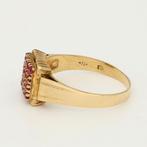 Ring - 18 karaat Geel goud - 0.32ct. tw. Robijn, Nieuw