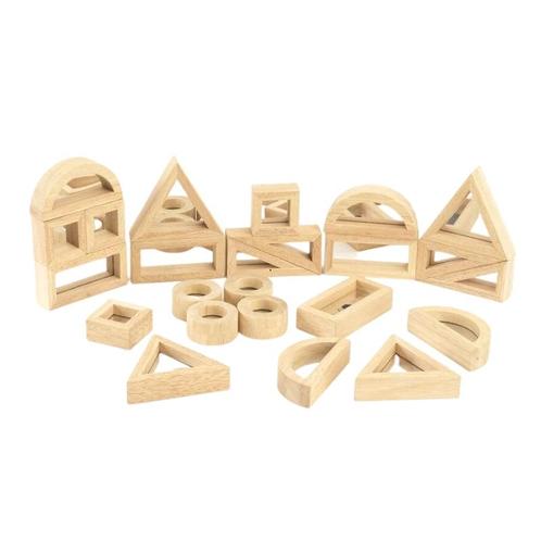 TickiT - houten blokken met spiegels - 24 stuks, Kinderen en Baby's, Speelgoed | Overig