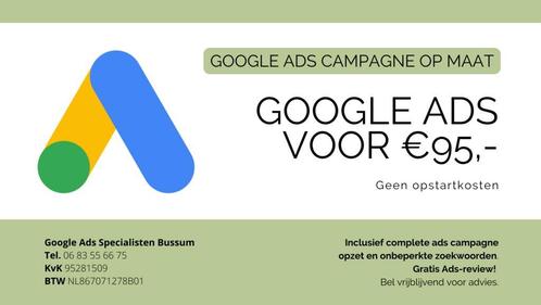 Top 3 positie in Google? Ads €95,- p/maand Inclusief opbouw!, Diensten en Vakmensen, Webdesigners en Hosting, Domeinregistratie