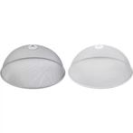 Benson Ronde metalen voedselbescherming - 30 cm - wit/gri..., Huis en Inrichting, Keuken | Keukenbenodigdheden, Ophalen of Verzenden