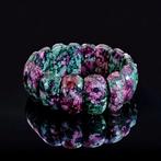 Rubis zoïsite van mooie kwaliteit. Gelaagde armband XL., Antiek en Kunst