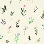 Inpakpapier, flora, B: 50 cm, 80 gr, 100 m/ 1 rol, Nieuw