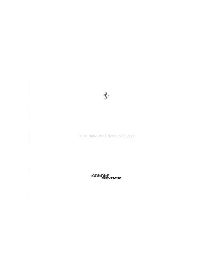 2015 FERRARI 488 SPIDER PORTFOLIO ENGELS, Boeken, Auto's | Folders en Tijdschriften, Ferrari