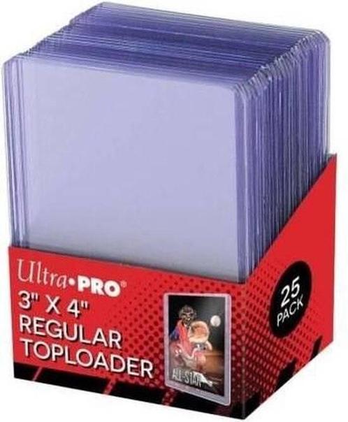 toploaders ultra pro regular 25 stuks — 1 stuks, Hobby en Vrije tijd, Verzamelkaartspellen | Pokémon, Losse kaart, Nieuw, Foil