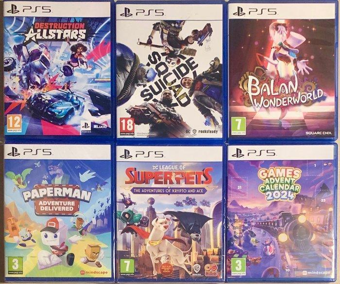 Sony - PlayStation 5 [PS5] - 6 various games [3x New] -, Spelcomputers en Games, Spelcomputers | Overige Accessoires