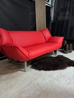 Leolux tango 3 zits ferrari rood, Ophalen, Driepersoons, Leer, Zo goed als nieuw