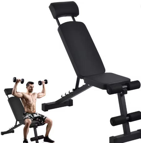 8-in-1 Trainingsbank – Opvouwbare Krachttraining Halterbank, Sport en Fitness, Fitnessapparatuur, Nieuw, Verzenden