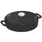 GGM Gastro | Gietijzeren braadpan - Ø 240mm - plat - Zwart |, Huis en Inrichting, Keuken | Potten en Pannen, Verzenden, Nieuw