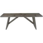 Steigerhout Bankje | Krukje | Houten Bankje | Vergrijsd |