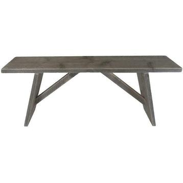 Steigerhout Bankje | Krukje | Houten Bankje | Vergrijsd | beschikbaar voor biedingen