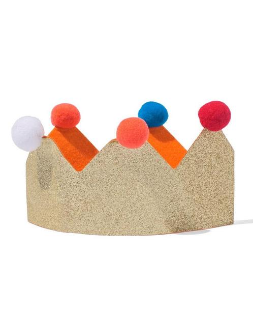 HEMA Omkeerbare kroon oranje, Kinderen en Baby's, Carnavalskleding en Verkleedspullen, Nieuw, Verzenden