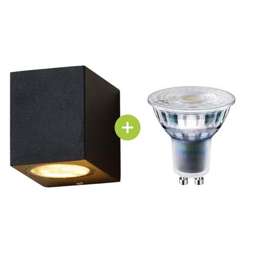 Bundelpakket LED Buiten spot San Diego Zwart IP44 Incl. spot, Tuin en Terras, Buitenverlichting, Aluminium, Ophalen of Verzenden