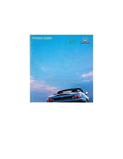 2004 HONDA S2000 BROCHURE ENGELS, Boeken, Auto's | Folders en Tijdschriften, Honda