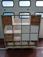 IKEA Kallax kast, 16-vaks, licht eiken, 147 x 39 x 147 cm, Ophalen, Nieuw