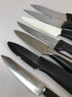 Keukenmes - Staal, Hout - Japan - Set van 7 messen, Antiek en Kunst