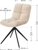 Tweedekans | Eetkamerstoel / Draaistoel Dallas - Set van 2 -, Huis en Inrichting, Stoelen, Ophalen of Verzenden, Zo goed als nieuw
