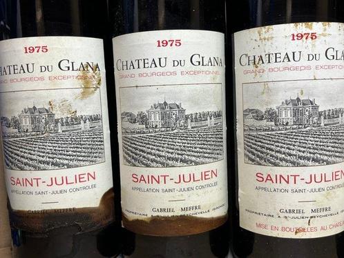 1975 x 5 Chateau Du Glana , 1970 Chateau La Bridane -, Verzamelen, Wijnen