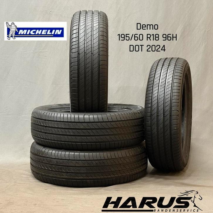 195/60/18 96H Michelin zomerbanden demo 4 stuks, Auto-onderdelen, Banden en Velgen, 18 inch, Erkend duurzaam, Zomerbanden, 195 mm