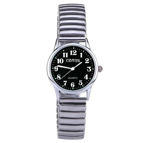 Fako® - Horloge - Rekband - Comby - Ø 28mm - Zwart, Sieraden, Tassen en Uiterlijk, Horloges | Dames, Verzenden