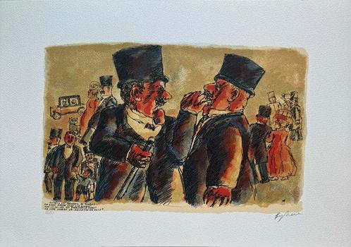 Franz Borghese (1941-2005) - Il confronto, Antiek en Kunst, Antiek | Overige Antiek