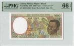 Central African States P 602pg 1000 Francs 2000 Chad Pmg..., Postzegels en Munten, Bankbiljetten | Europa | Niet-Eurobiljetten