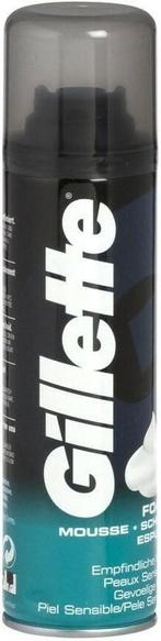 GILLETTE GEVOELIGE HUID FOAM SCHEERSCHUIM SPUITBUS 300 ML, Verzenden, Nieuw