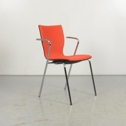 Vergaderstoel Casala Manta - Oranje - Stapelbaar, Huis en Inrichting, Bureaustoelen, Ophalen of Verzenden
