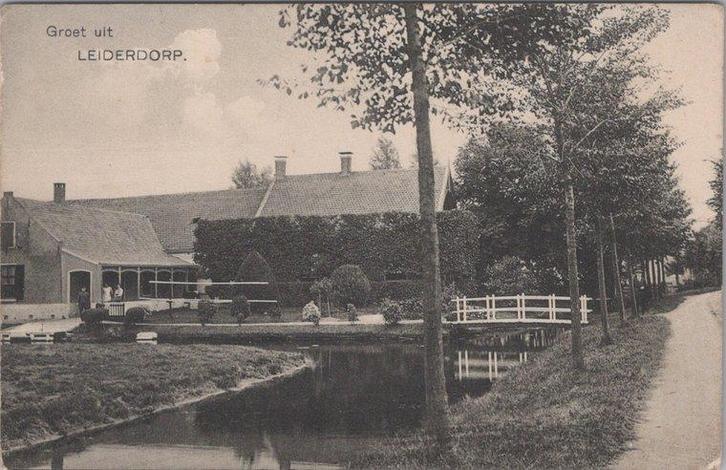 LEIDERDORP - Boerderij, groet uit Leiderdorp, Verzamelen, Ansichtkaarten | Nederland, Verzenden