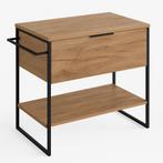 Staande Wastafelkast Kobe 80 x 46 x 85 cm - Eiken, Verzenden, Nieuw, Wastafelkast