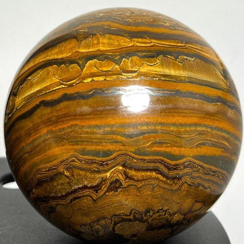 Tigereye Exceptional large AAA Tigereye sphere - Hoogte:, Verzamelen, Mineralen en Fossielen