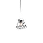 Retro hanglamp zwart 20 cm - Granny Frame, Nieuw, Overige materialen, Retro, 75 cm of meer