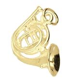 Gouden Waldhoorn ketting hanger, Verzenden, Nieuw