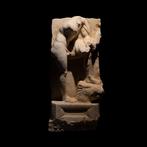 Oud-Romeins Marmer Fragment uit een sarcofaag met Meleager