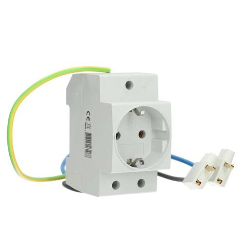 EMAT wandcontactdoos set met randaarde din-rail (E10124S), Doe-het-zelf en Verbouw, Elektra en Kabels, Verzenden