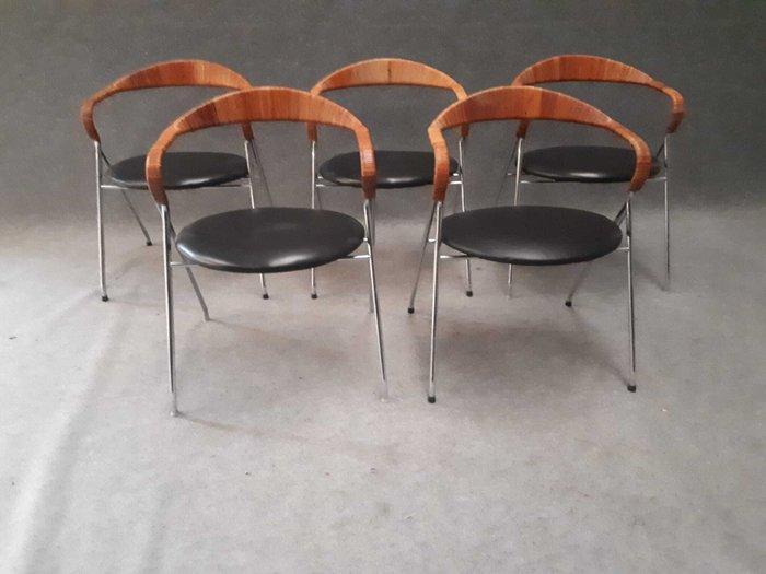 Dietiker - Hans Eichenberger - Stoel (5) - Saffa HE 103 -, Antiek en Kunst, Kunst | Designobjecten